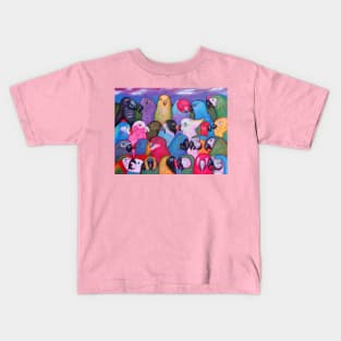 Guacamayas, Loros y Pericos Kids T-Shirt